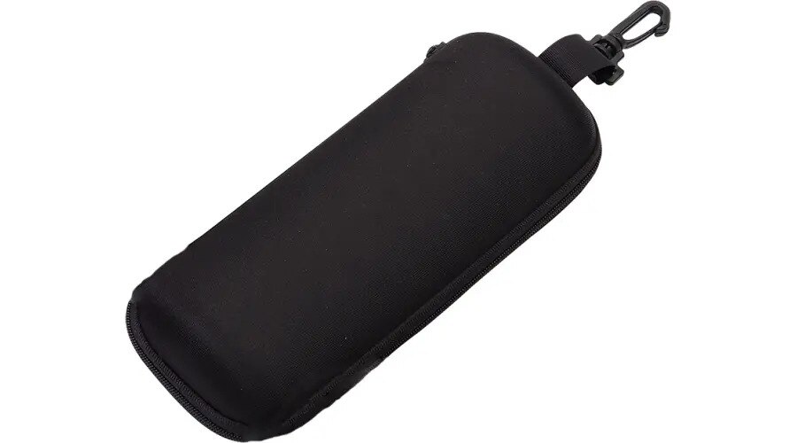 Cvr Zipper CASE:SAFETY, SEMI-HARD-NYLON CVR ZIPPER W/SNAP HOOK,BLACK,XL